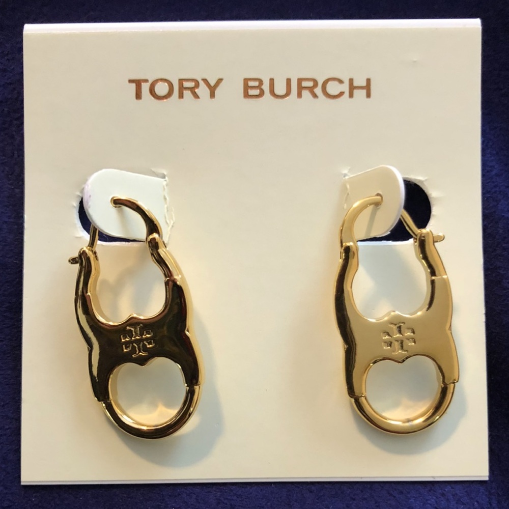 Tory Burch Gemini hoop earrings